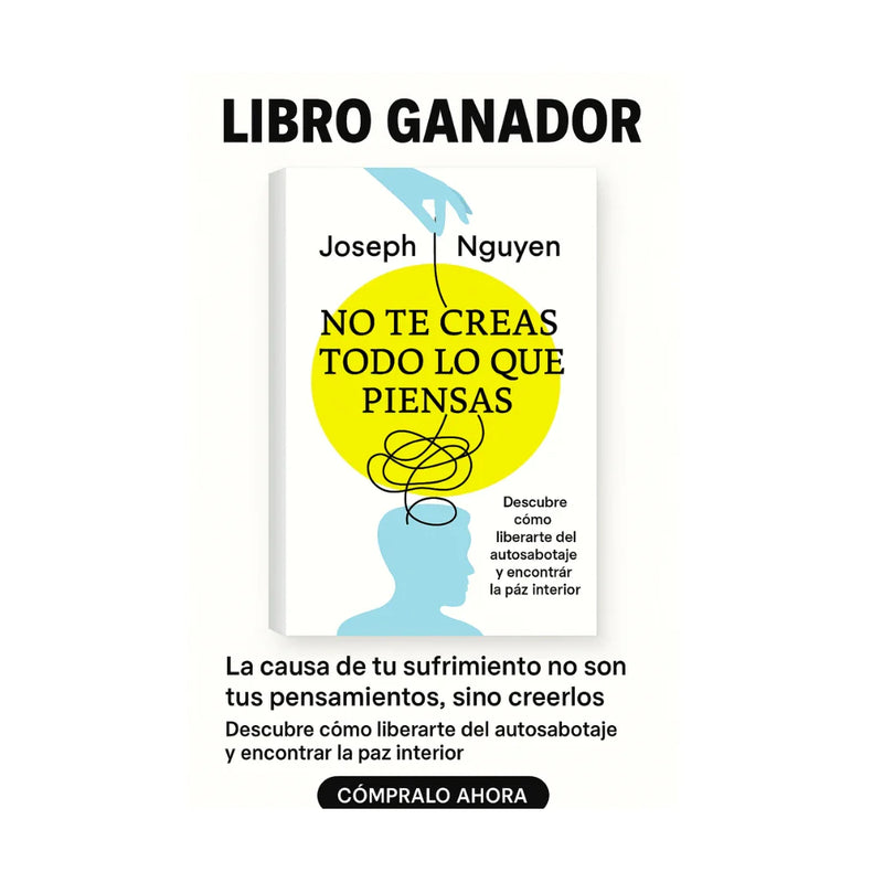 NO TE CREAS TODO LO QUE PIENSAS - Libro ganador para un ganador 🥺 🧠📖                                             Recibe GRATIS una Guía básica de afirmaciones positivas ✨ y un Cuaderno de gratitud para escribir cada día lo mejor de ti 💖📓