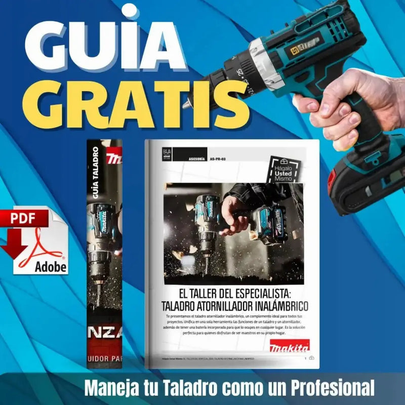 Taladro Atornillador 48V Profesional - Kit Completo con 2 Baterías + 45 Accesorios | Rendimiento Elevado y Calidad Garantizada