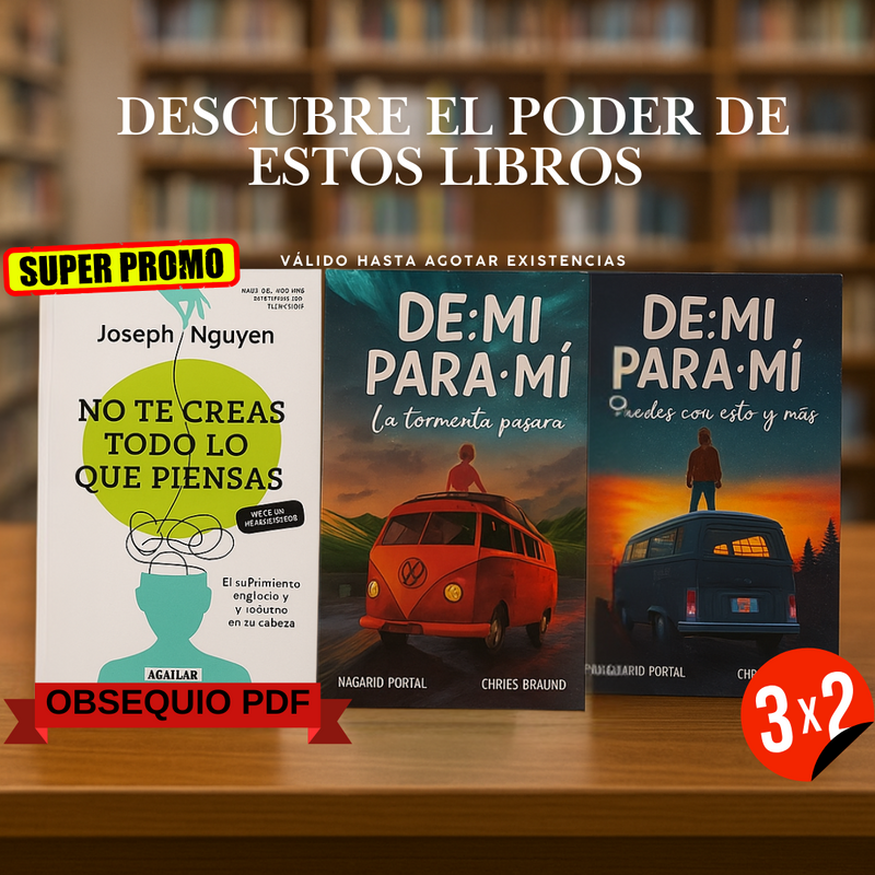 🎁Llévate ambos tomos De Mí Para Mí: La Tormenta Pasará + Puedes Con Esto y Más Libros Físicos  y recibe GRATIS No Te Creas Todo Lo Que Piensas 🎁