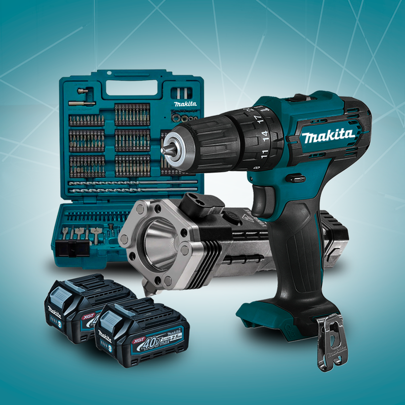 Taladro Atornillador 48V Profesional - Kit Completo con 2 Baterías + 45 Accesorios | Rendimiento Elevado y Calidad Garantizada